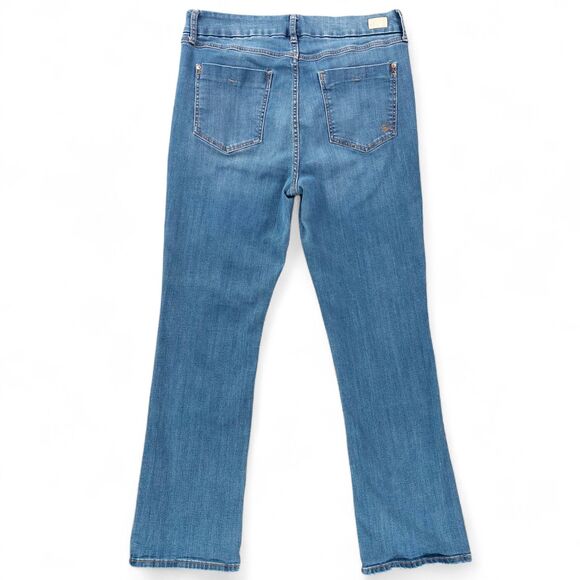 Seven7 Jeans Womens 16 Blue Medium Wash Bootcut Soft Stretch Denim Mid Rise - Picture 2 of 12